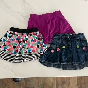 Set of 3 girls skirts